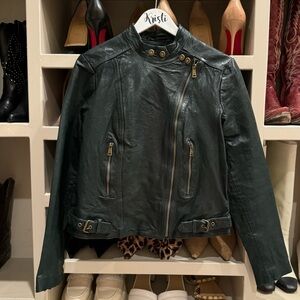 New Leather Jacket by Lauren Ralph Lauren.